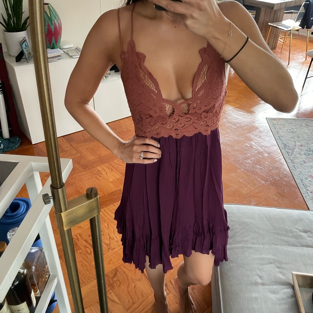 Free People Adella Slip Dress